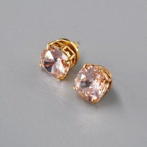 Tory Burch Crystal Stud Earrings Rose NWOT